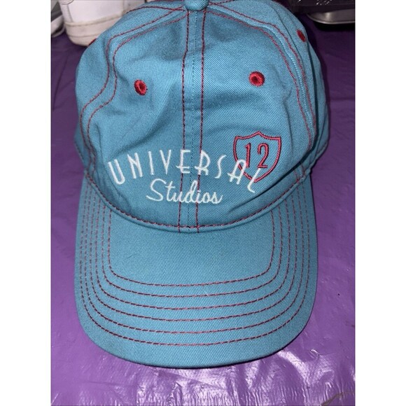 Universal Studios Orlando 12 Adjustable Hat Cyan Teal Strapback - Picture 1 of 8